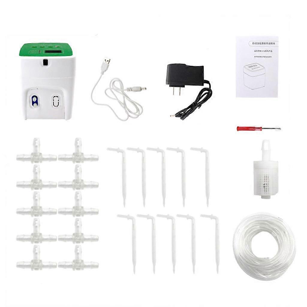 Automatic Watering System Drip Tape Irrigation Kit Double Pump Easy Use EU