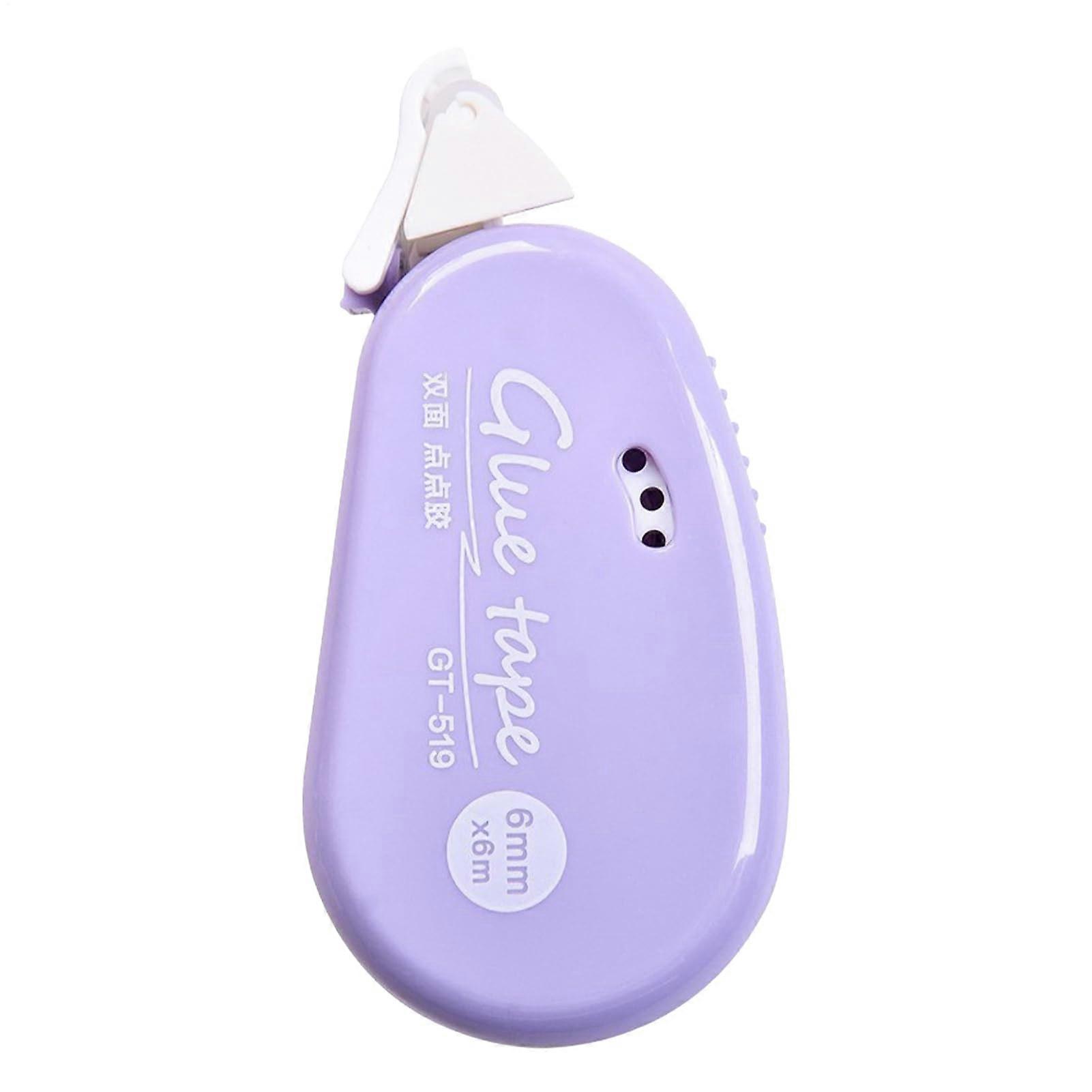 Scrapbook Tape Roller, Double-Sided Tape Runner for Scrapbooking, Paper-Safe Adhesive, Notebook and Diary Use, Purple