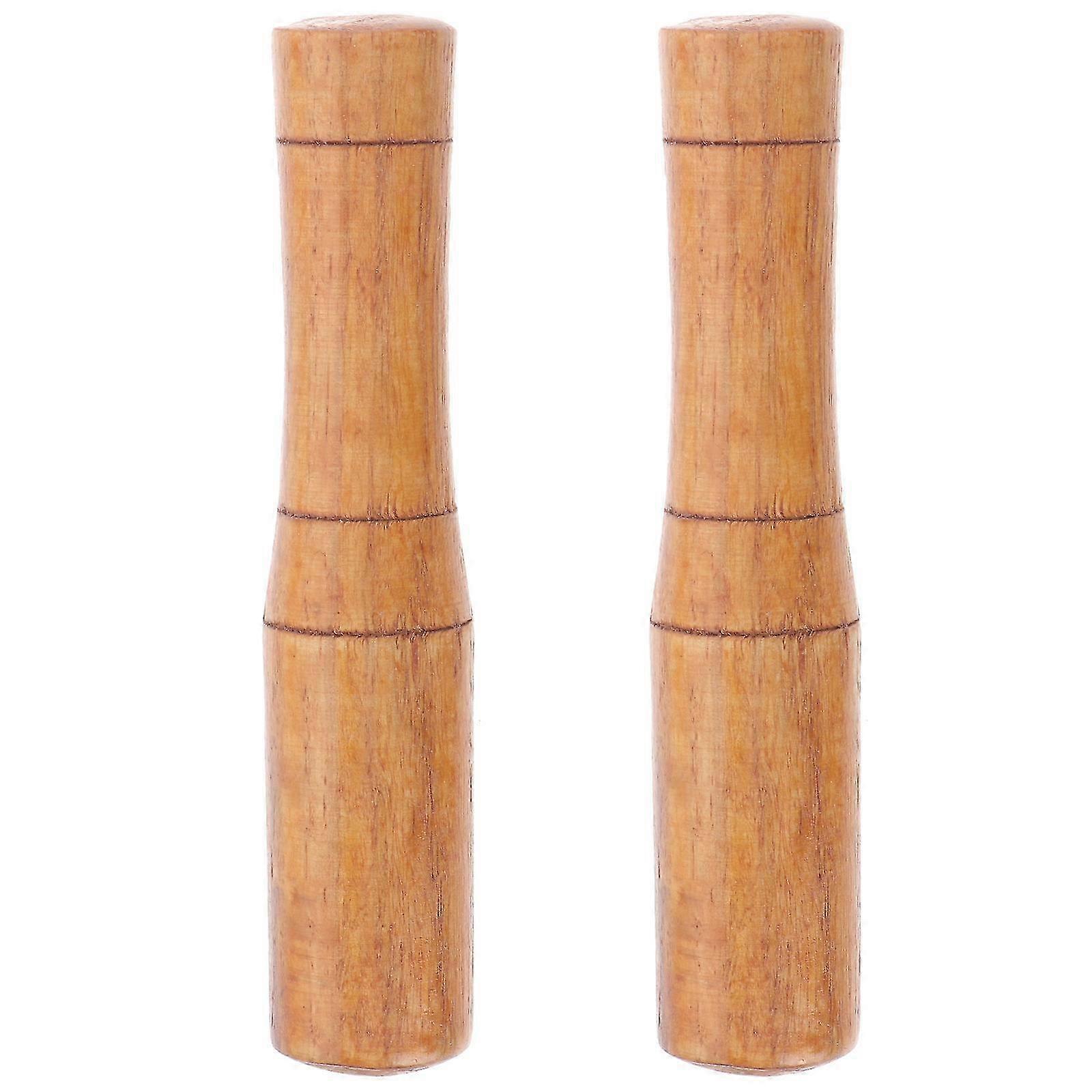 2pcs Wooden Garlic Graters - Multipurpose Kitchen Tools 14x3x3cm