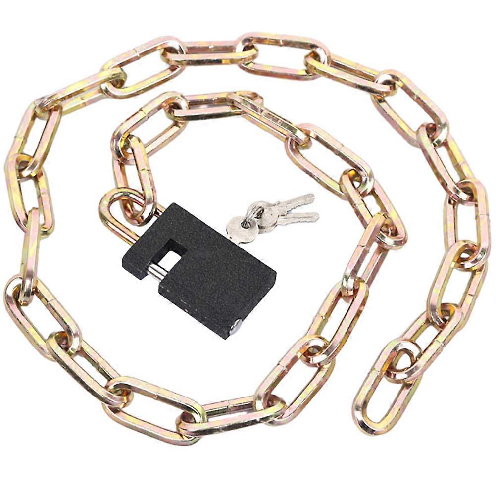 Durable Bike Chain Lock with Keys, Theft Resistant Design, Portable and Wear Resistant Cycling Lock