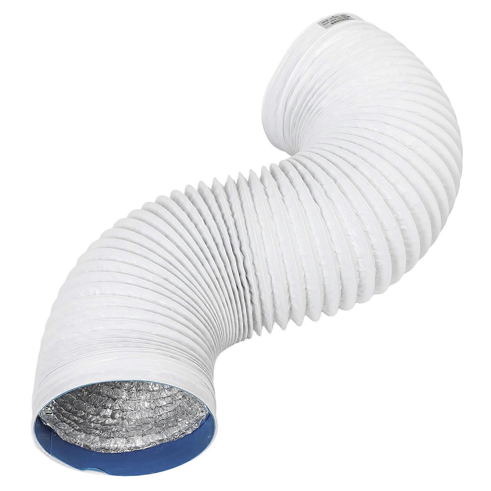 Airflow Vent Hose for Dryer and Exhaust Fan Silver Color Flexible Design 1Pack