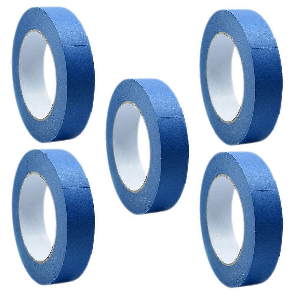 5 Rolls Blue Masking Tape for Wall & Vehicle Painting   Wide & Thin Options, Strong Adhesion, Easy Cut & Application for DIY Projects