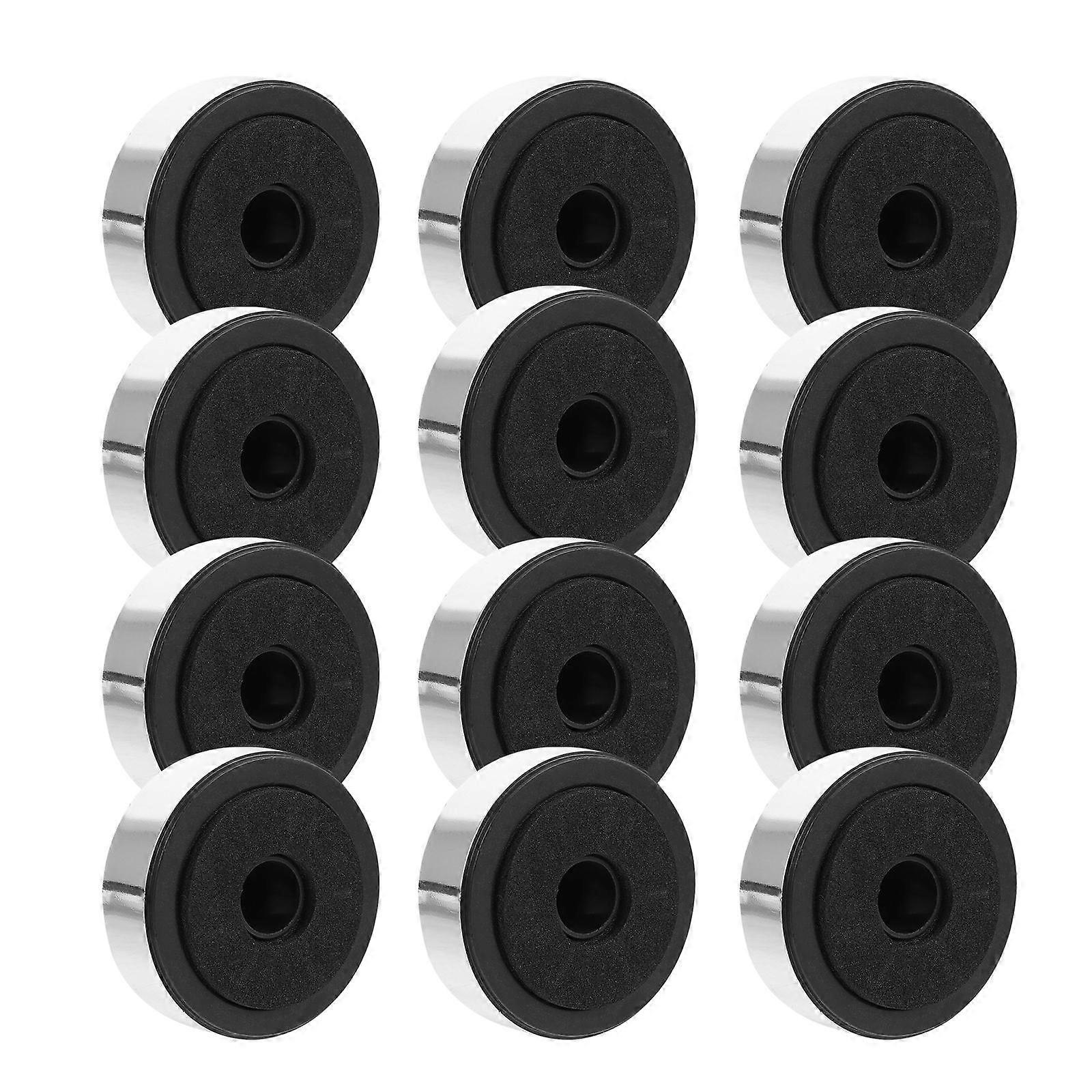 12pcs Plastic Amplifier Feet for Speaker Computer Chassis Isolation Stand Base Pads