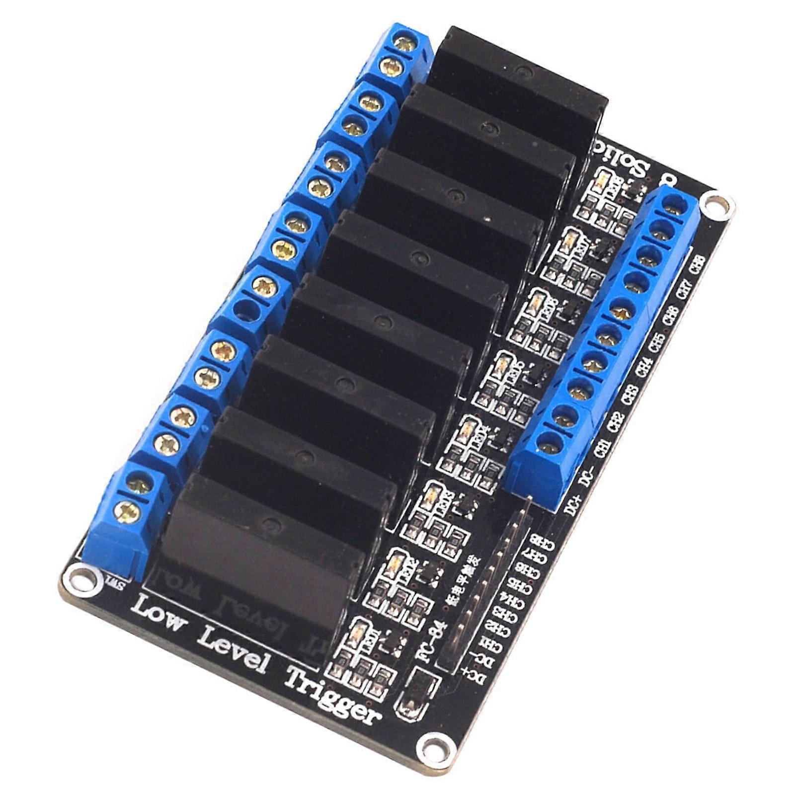 8 Kanal Solid Relays DC5V 12 V 24V high/low trigger option for electronic experiments 24V B Ref: 2456