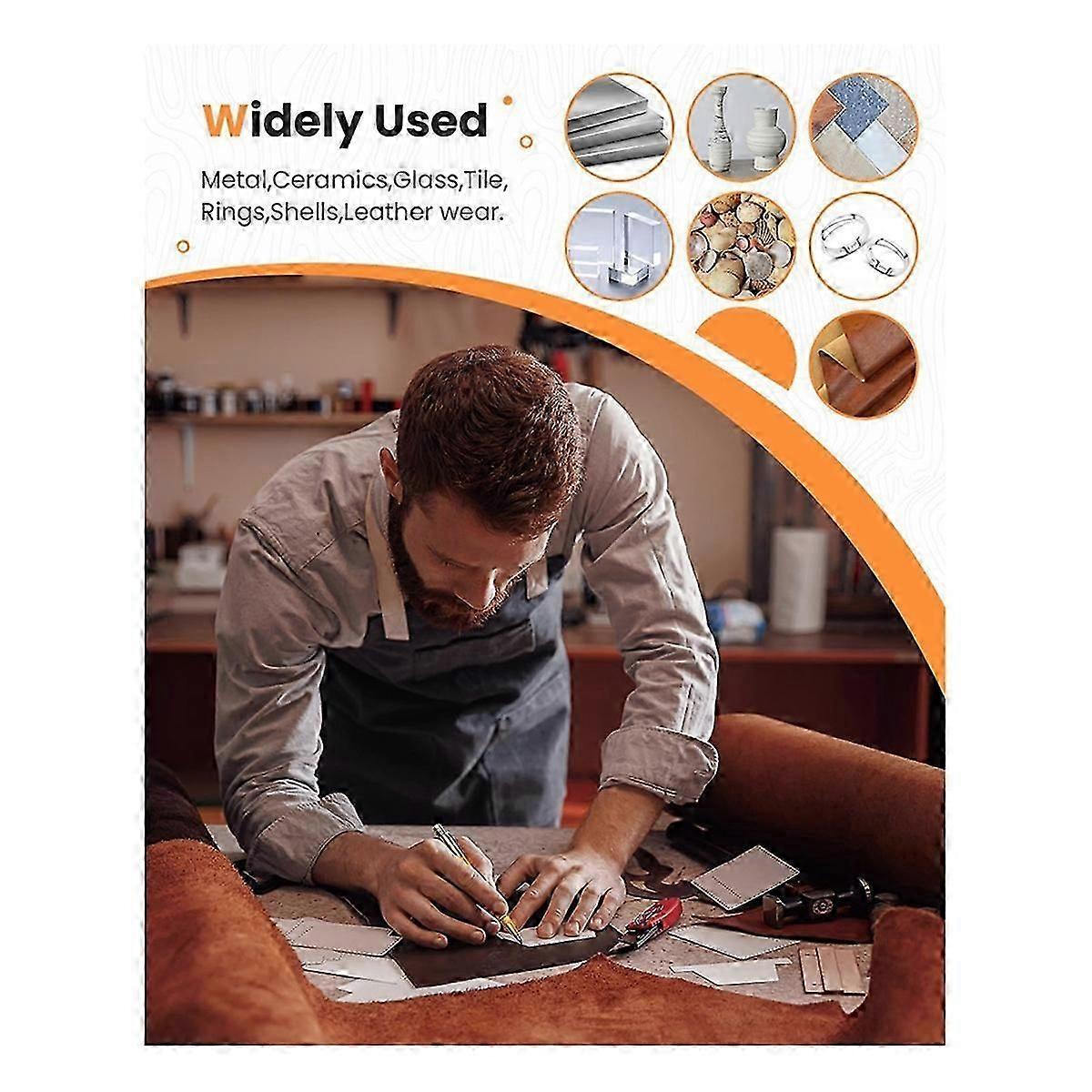 Punta de trazar de carburo de tungsteno, mango de aluminio moleteado