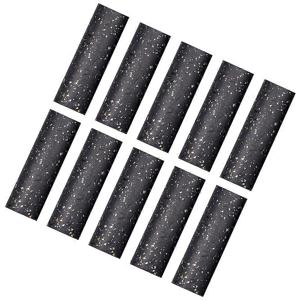 Bouquet Packaging Paper Waterproof Black 60x60CM Square Shape DIY Projects 10 Sheets