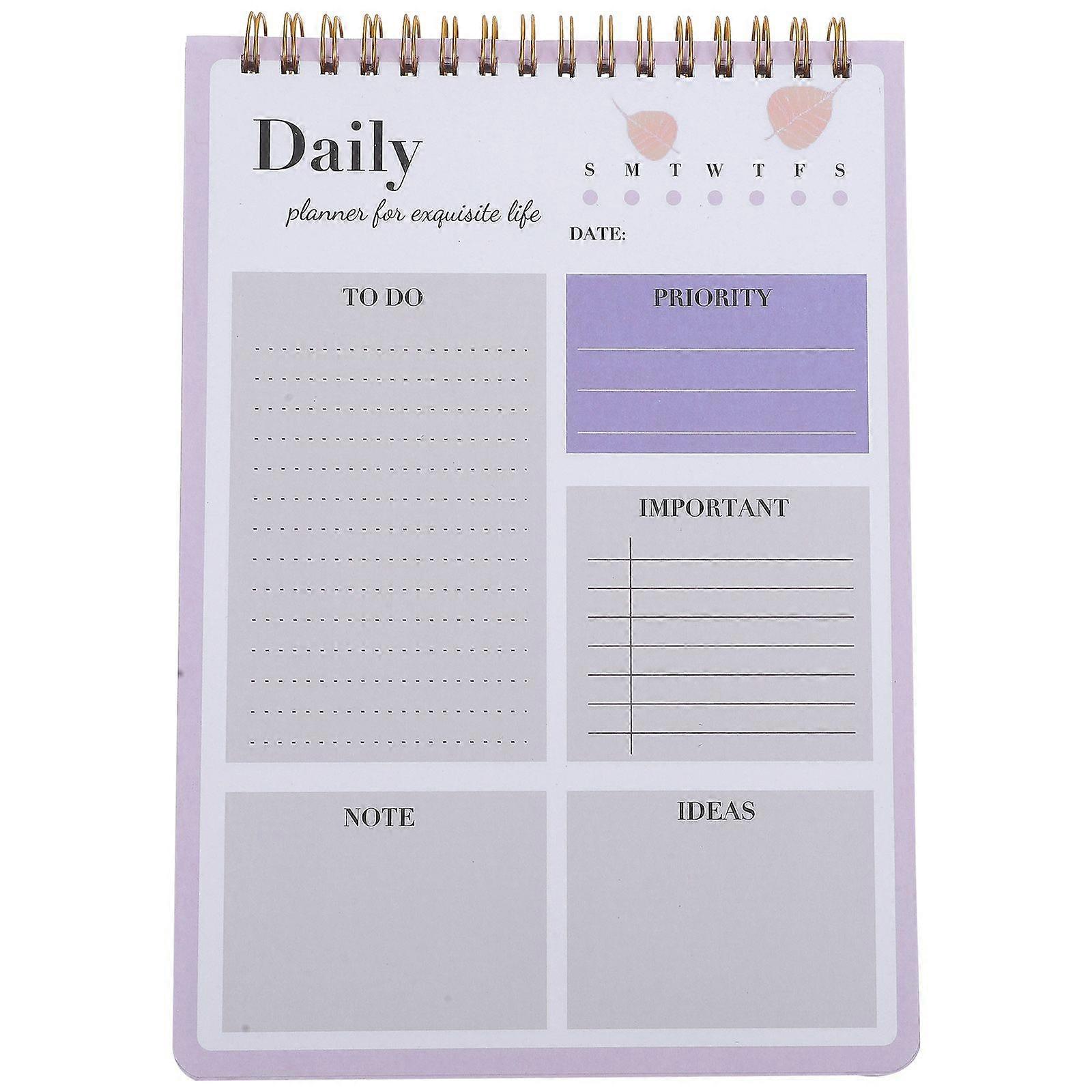 Efficient Planner Date Planner To Do List Notepad Schedule Plan Pad Planner for Management