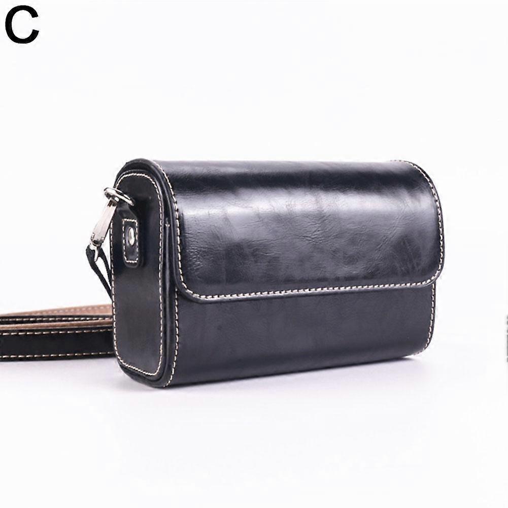 PU Leather Camera Bag Case For Sonny RX100 M4 M5 GR GR2 GR3 G7X3 black onesize