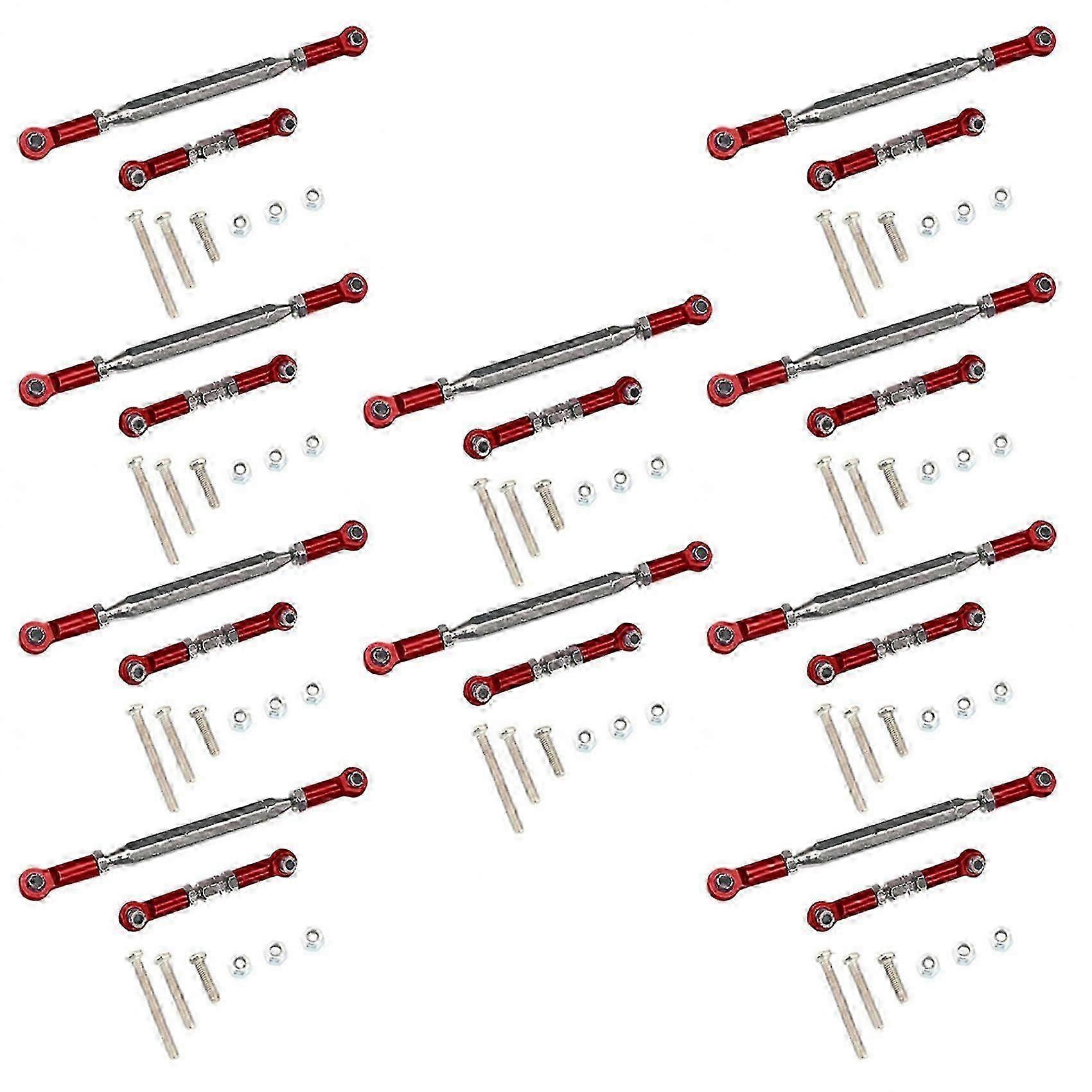 10X معدن قابل للتعديل وصلة التوجيه ربط سحب قضيب الدوران لسيارة MN D90 D99 MN-90 -45 1/12 RC