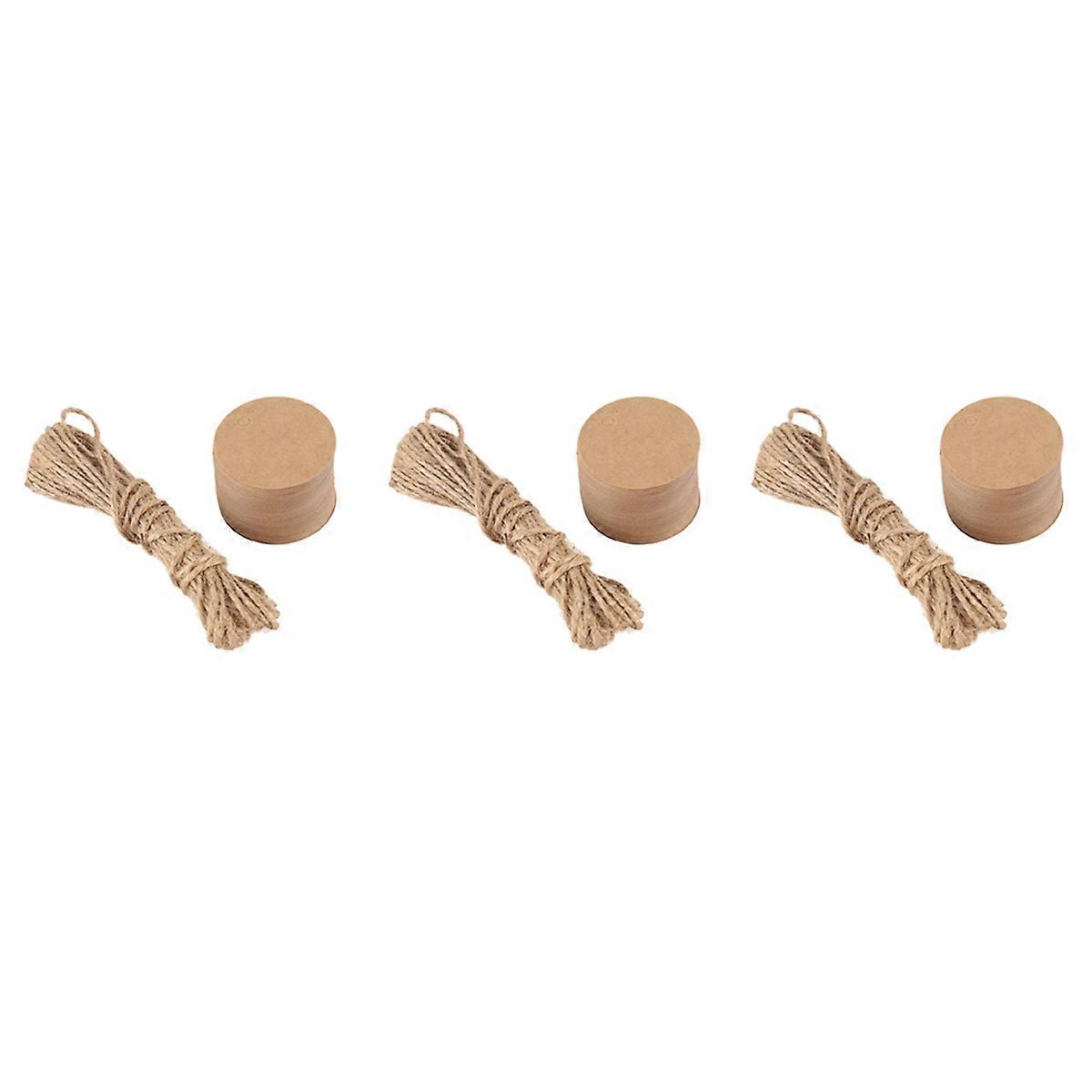 150Pcs Round Kraft Gift Tag with Cord