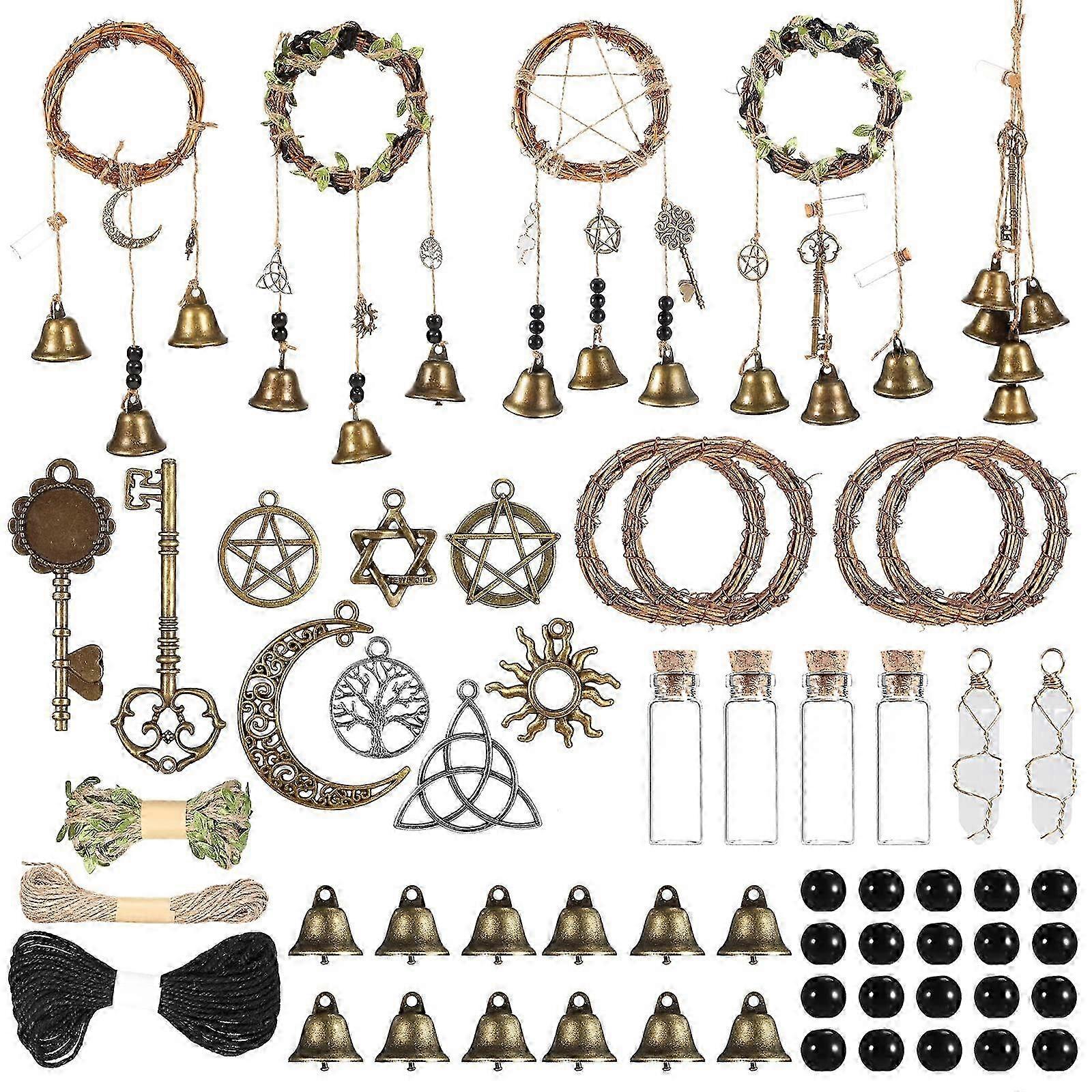 54 Pieces Classic Witch Bell Set for Home and Bedroom