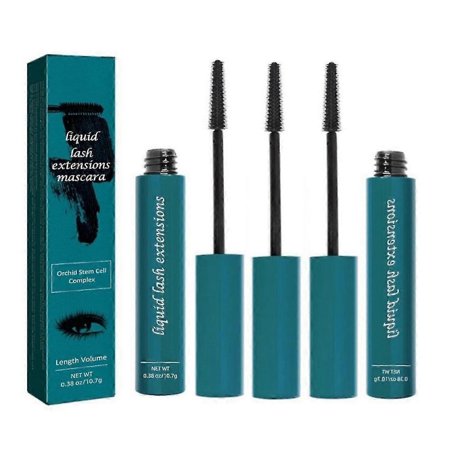 3X Causemetics Mascara Liquid Lash Extensions, Crystal (Rich Black) 10.7g