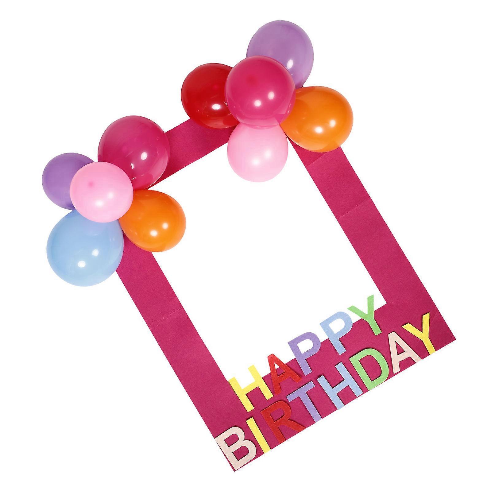Party Favors Set Style Party Board Photo Frame For Baby Celebration Rectangular Multi Decoration 1Set