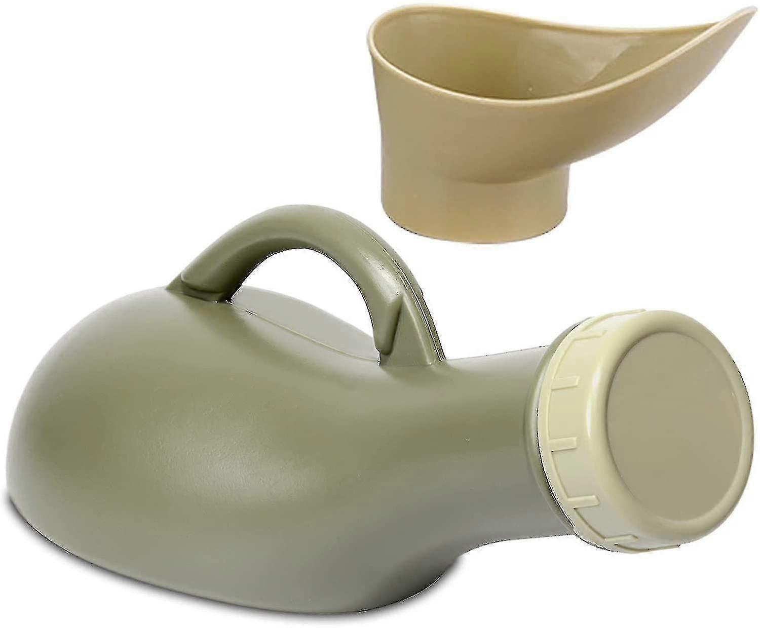 Portatile Unisex compatibile con uomini e donne 1000 ml, bottiglie per pipì a prova di fuoriuscita compatibili con uomini con coperchio a scatto, orinatoi maschili, contenitore per pipì da uomo, U