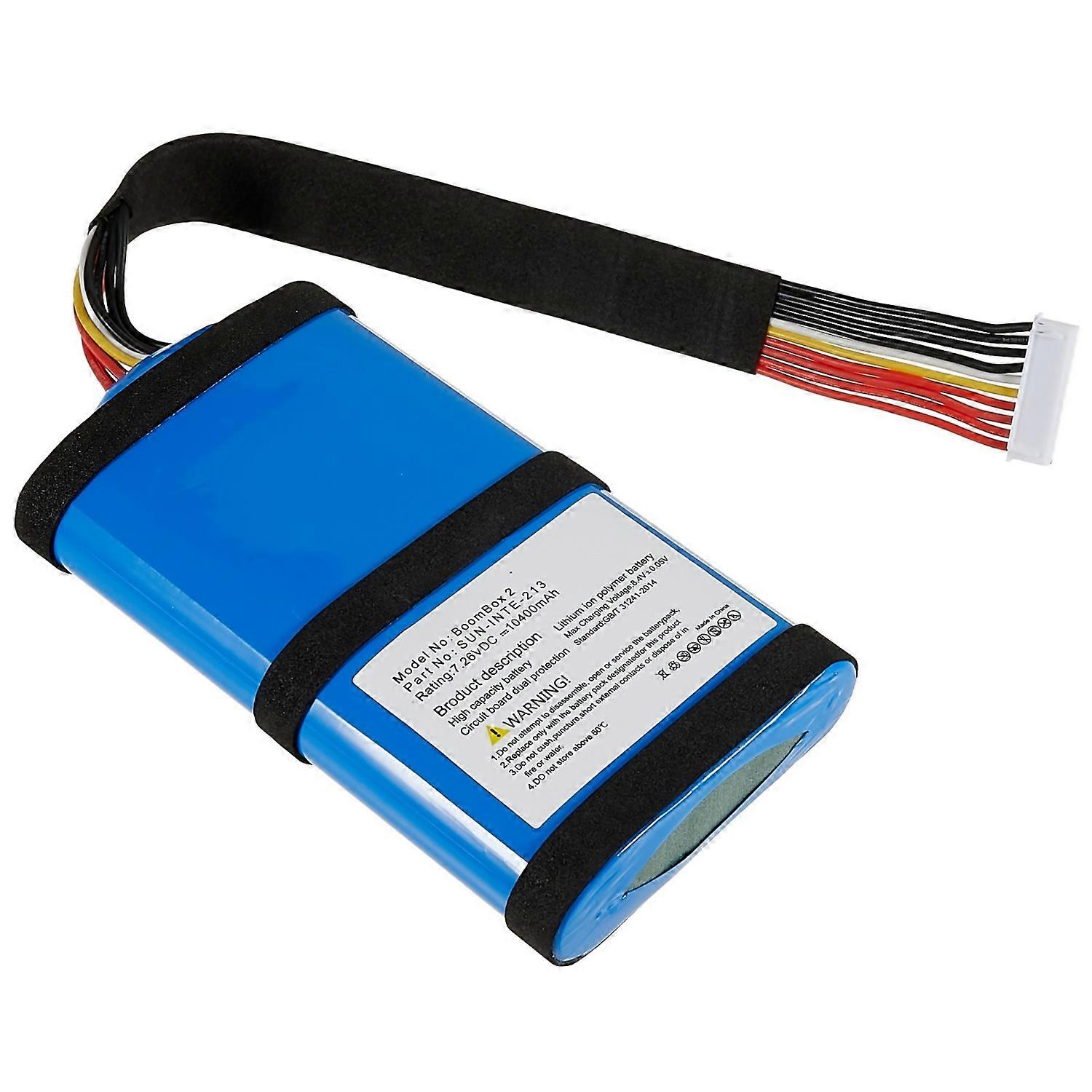 For JBL Boombox 2 7.26V 10400mAh Lithium ion Polymer Battery Replacement Part (Encode: SUN INTE 213)