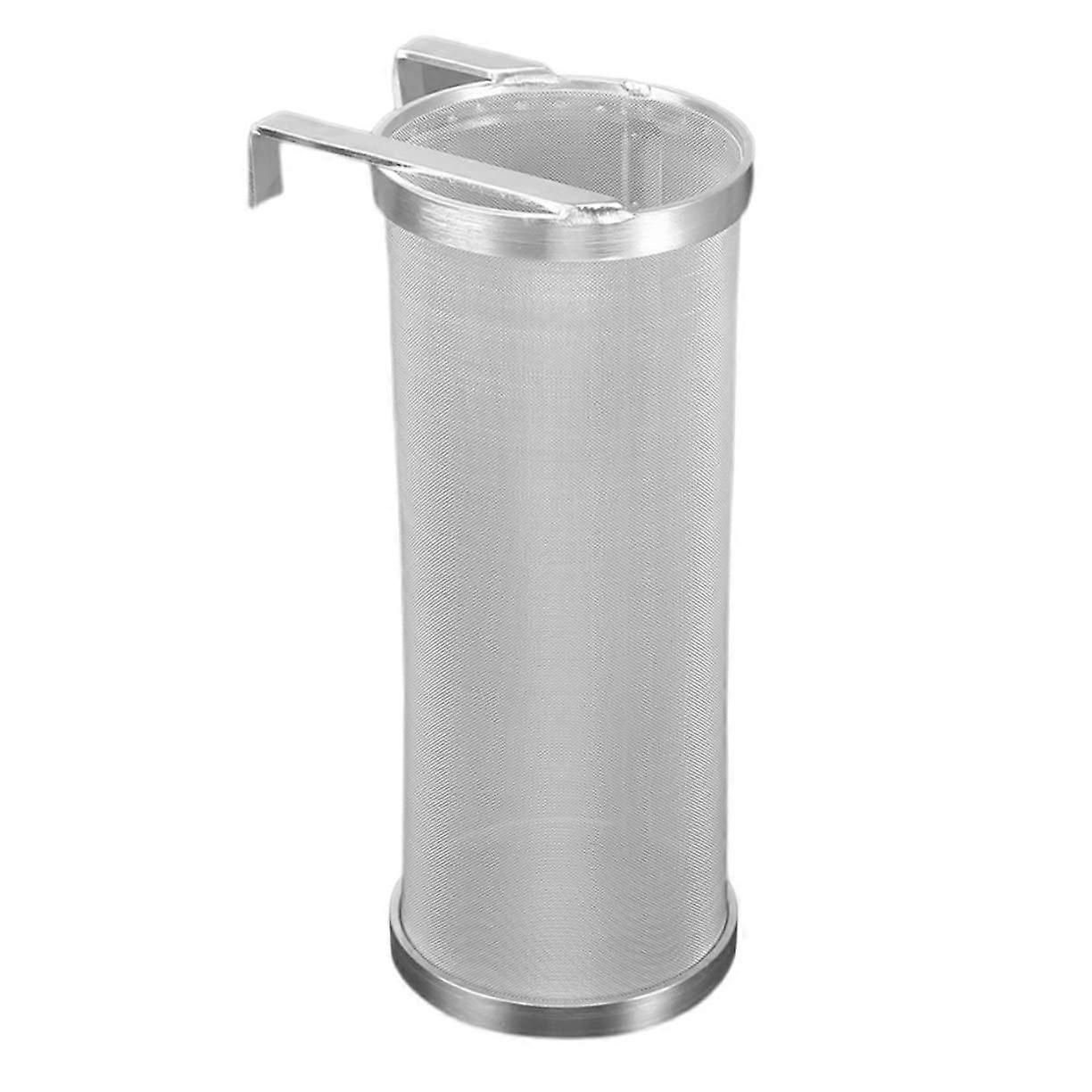 Robust Wine Filter Cylinder - Multifunctional Tea Filter Barrel for Wine and Beer - Durable with Hook for Easy Home Brewing