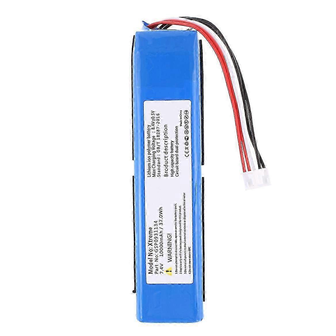 Replacement 7.4V 10000mAh Battery Compatible with JBL XTREME Speaker (Model GSP0931134) - No Logo Version