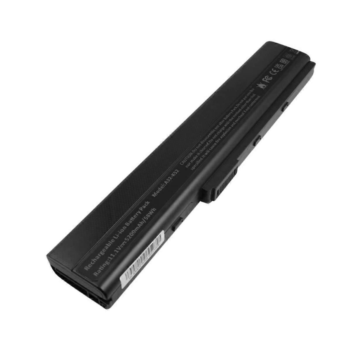 Batterie de remplacement pour Asus K42 K53 A32-K52 11.1V 5200mAh Li-ion, Noir