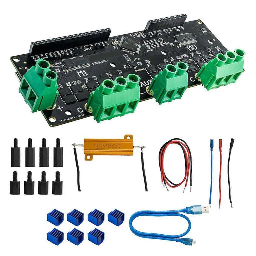 FOC BLDC Servo Double Motor Controller High Power Development
