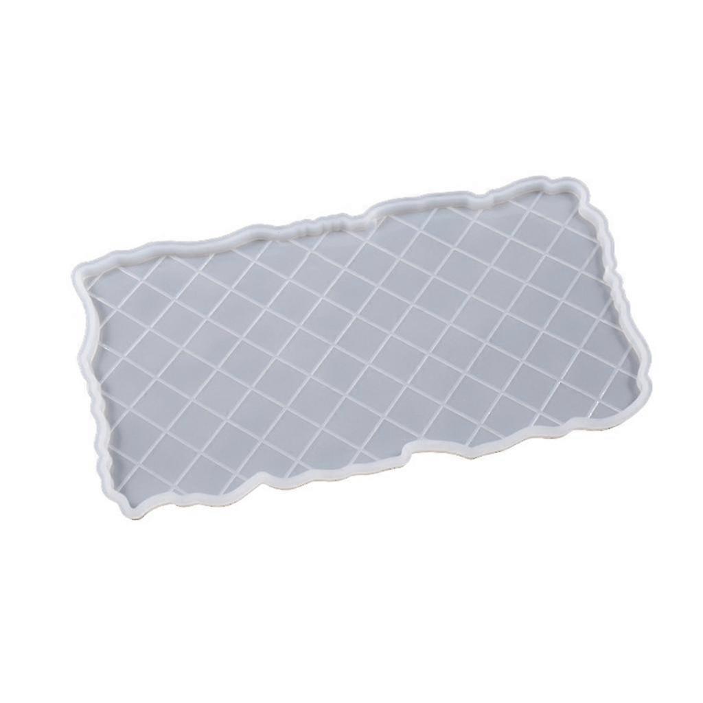Plate Mold Irregular Edge Epoxy Casting Molds for Making Tray DIY-Home-Decor--Rectangular mold