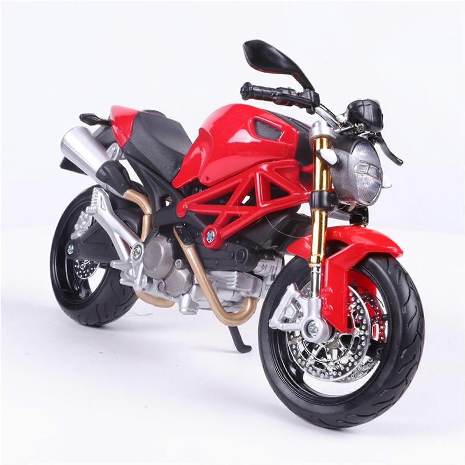 Scale Model 1:12 For Ducati Monster 696 Motorcycle Metal Model Collection Simulation Die Casting Gifts Red