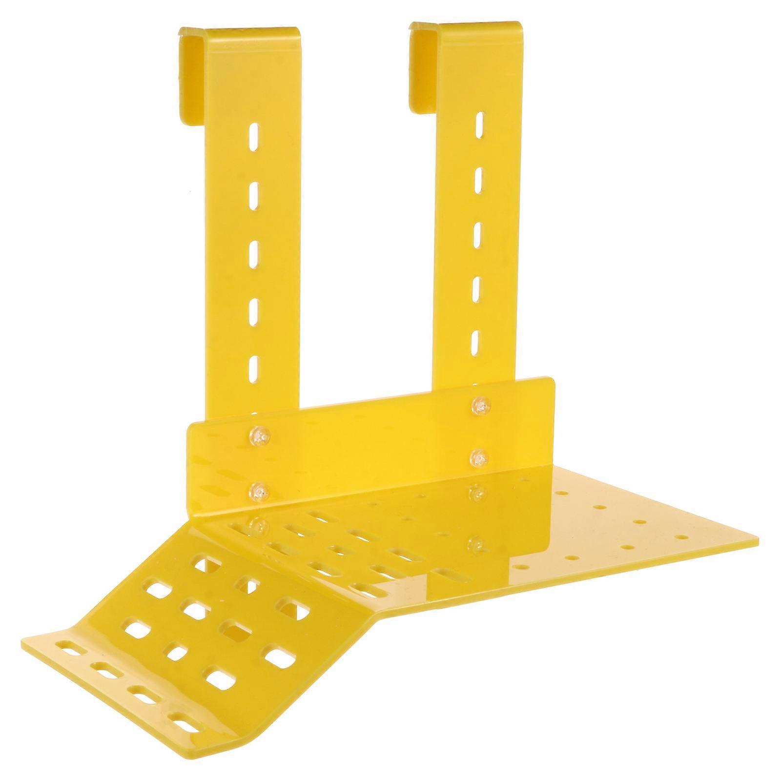 Above Tank Turtle Basking Platform Hiding Design 20.5x21.5cm Yellow 1 Set