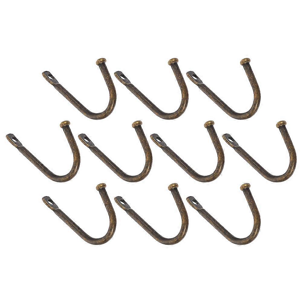 Rustic Design Bronze Hooks For Hanging Towel Wall Mounted Coat Hooks Robe Hook Homeowners 10Pcs
