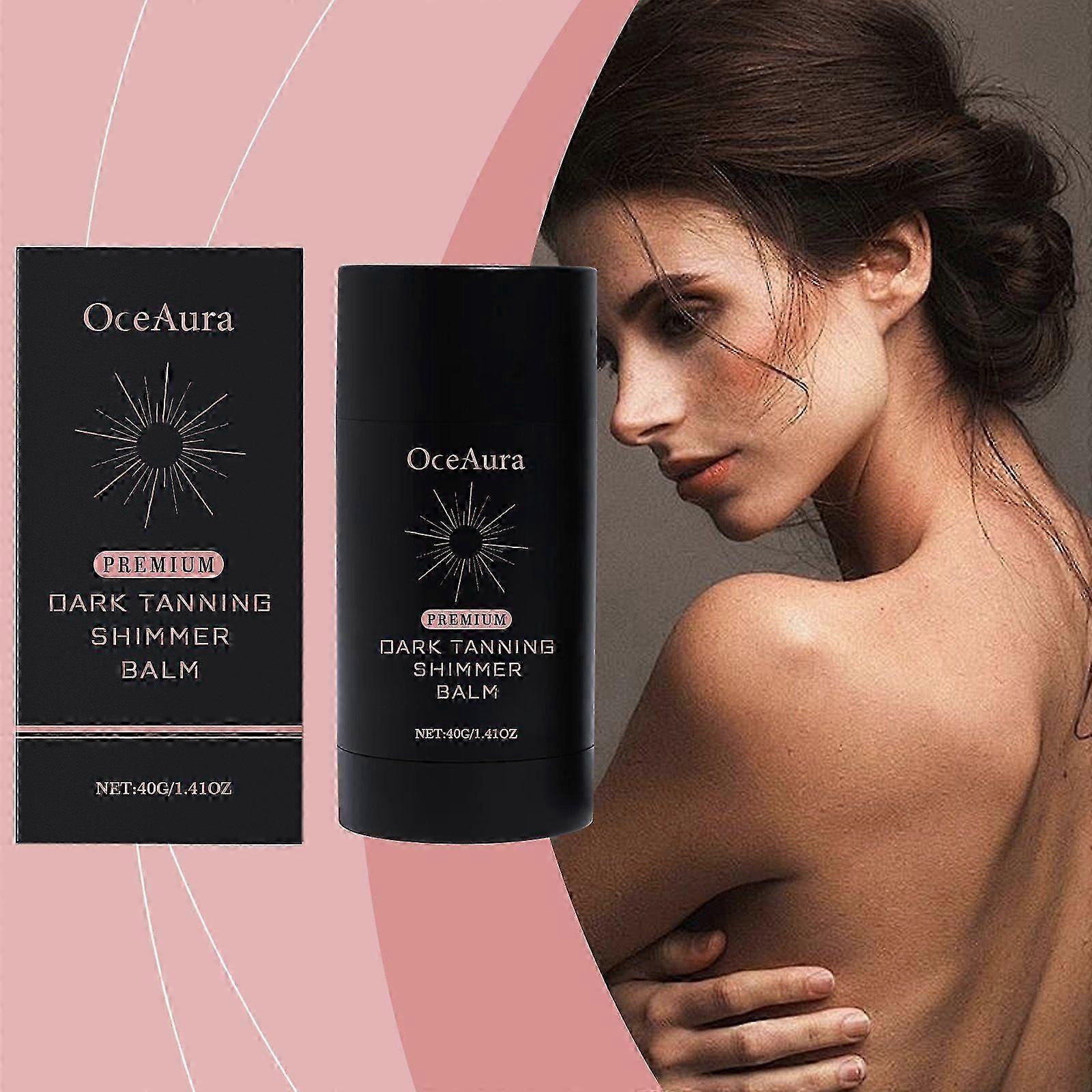 Dark tanning shimmer balmoutdoor tanning stickquick tan instant self-tanner balmmild and not irritating