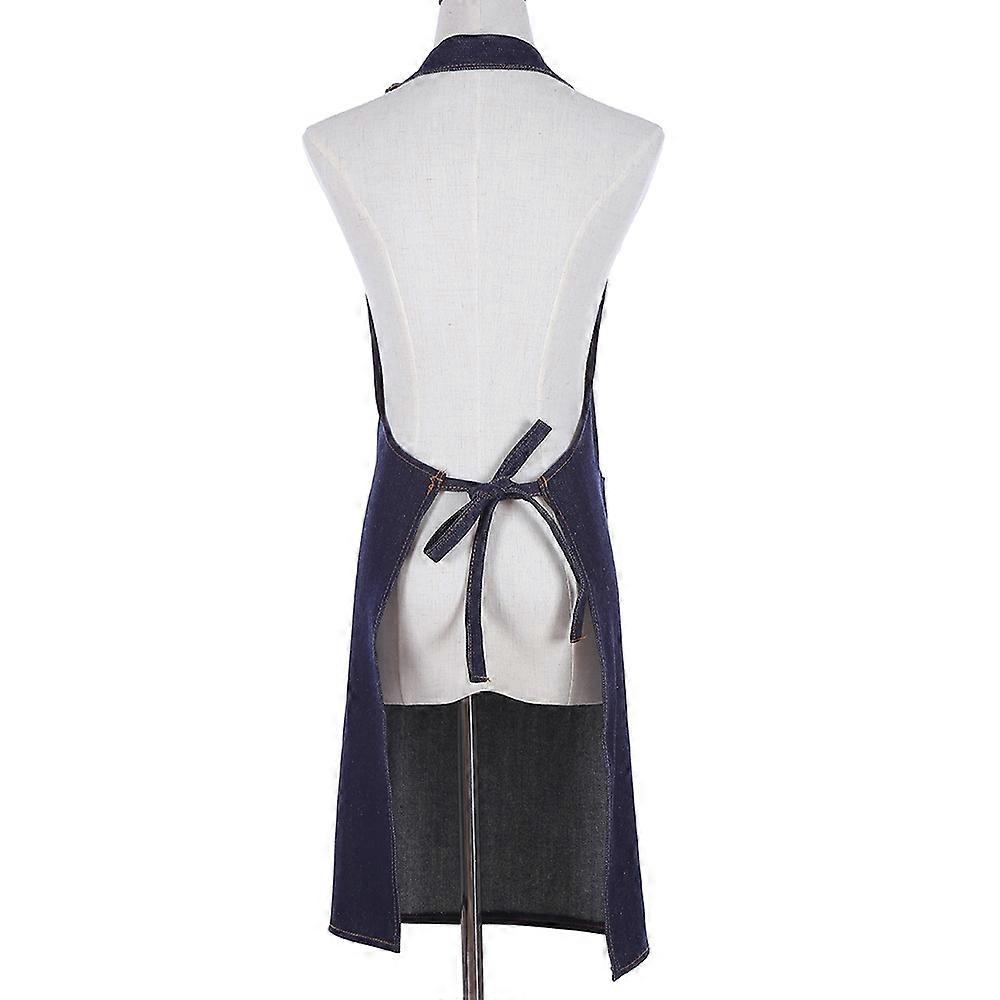 Halter Adjustable Denim Apron