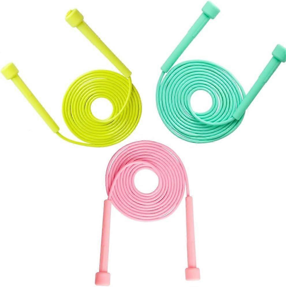 Adjustable Jump Ropes Set of 3 Colourful Skipping Rope for Outdoor and Home Exercise Training