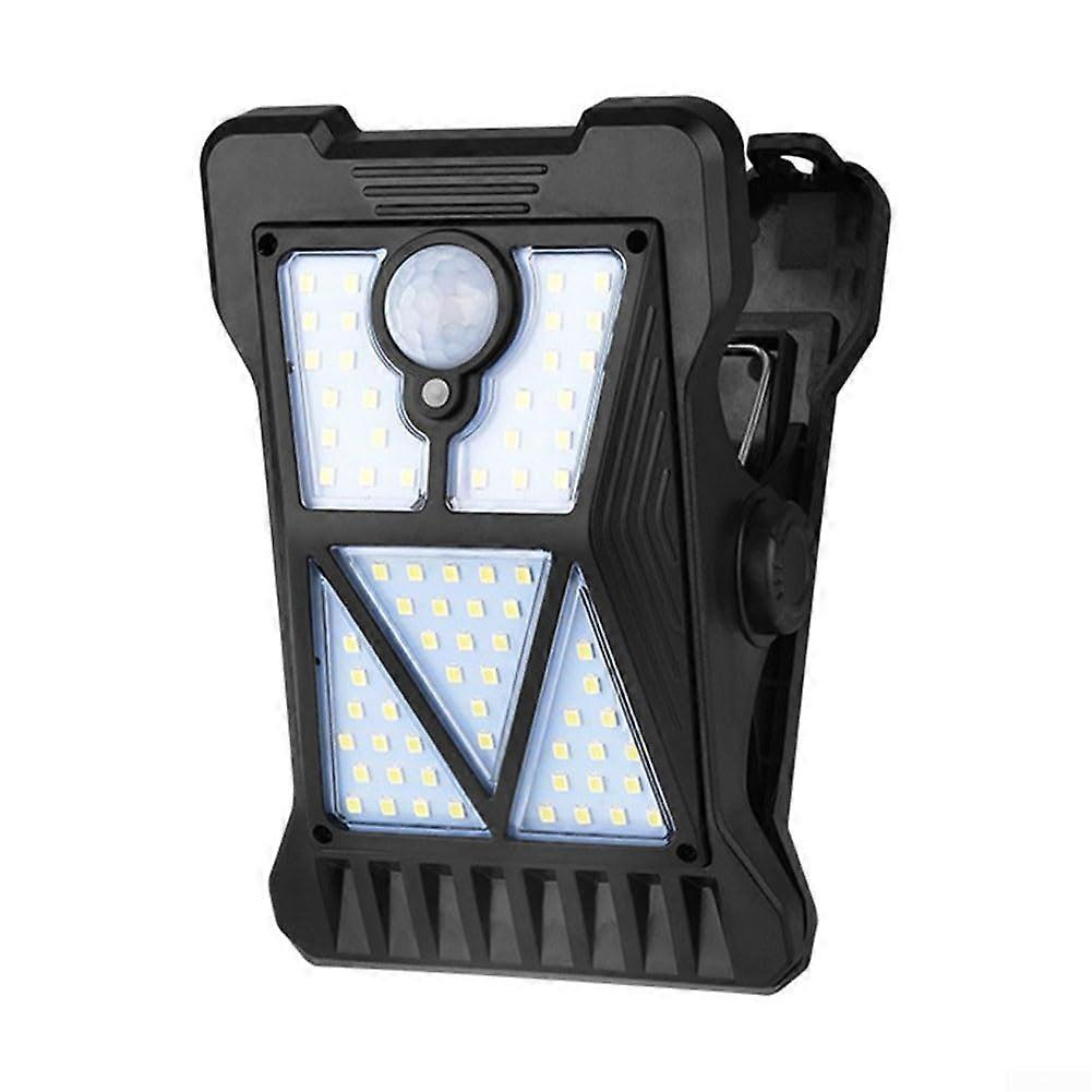 Solar light with motion detection, 3 modes, waterproof design for outdoor use, white