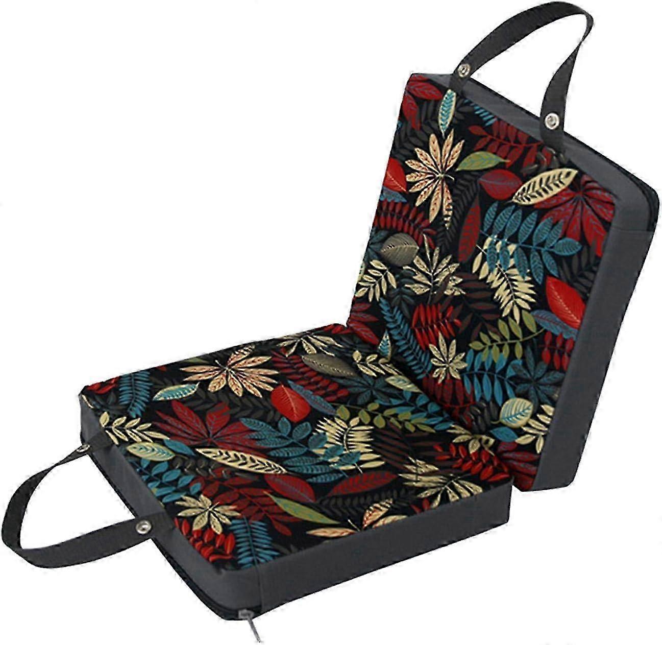 Foldable garden kneepad, high-density memory foam with slow rebound, thick kneepads for gardening, workshop or home (floral design)