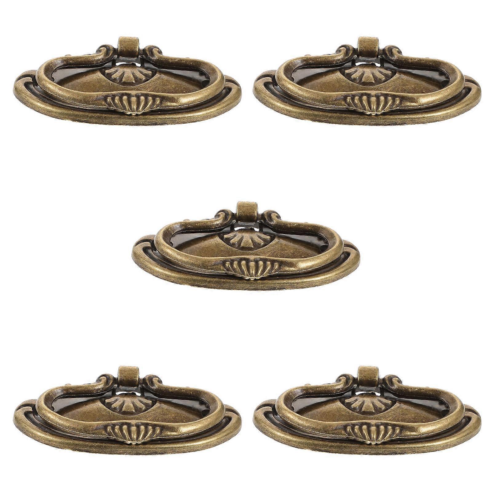 5 Sets Metal Drawer Handles for Painting Box Wooden Box Handles and Wooden Case Knobs