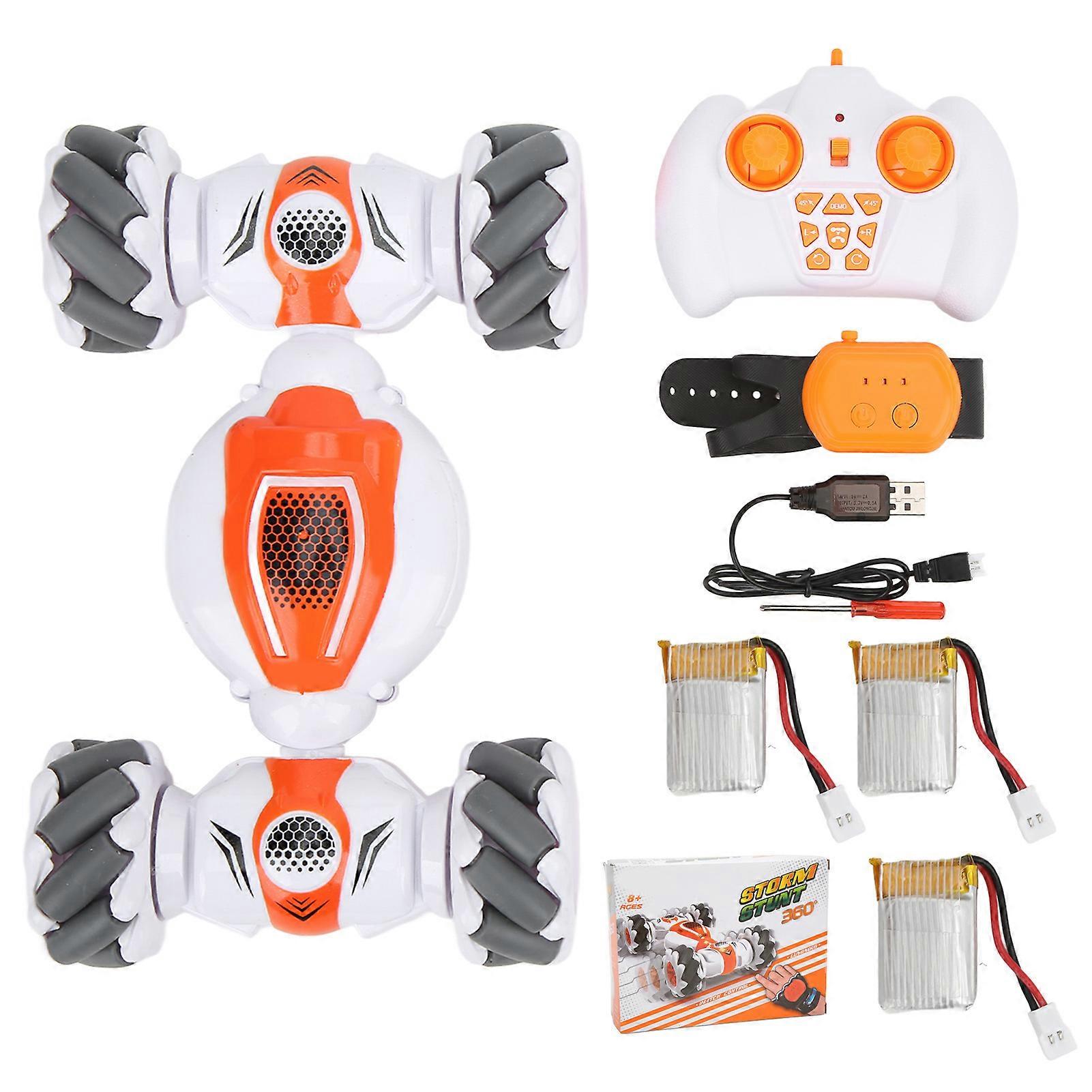 S012 2.4Ghz RC Remote Control Stunt Car with 360 Degree Flip Double Sided Rotating for 8+ Boys Girls
