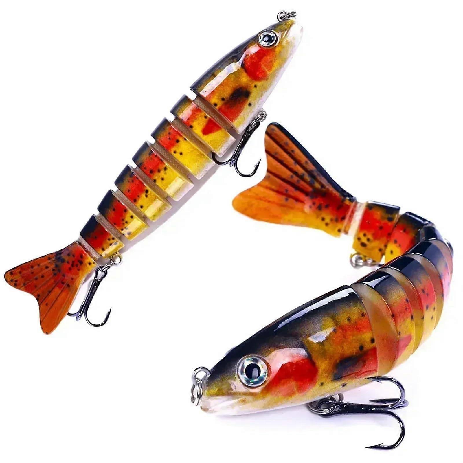Multipart Lua Bait Fish 5' 18g Artificial Fish Hard Bait Micro Object Luya Dogfish Fake Bait Sea Fishing (Size: 4)