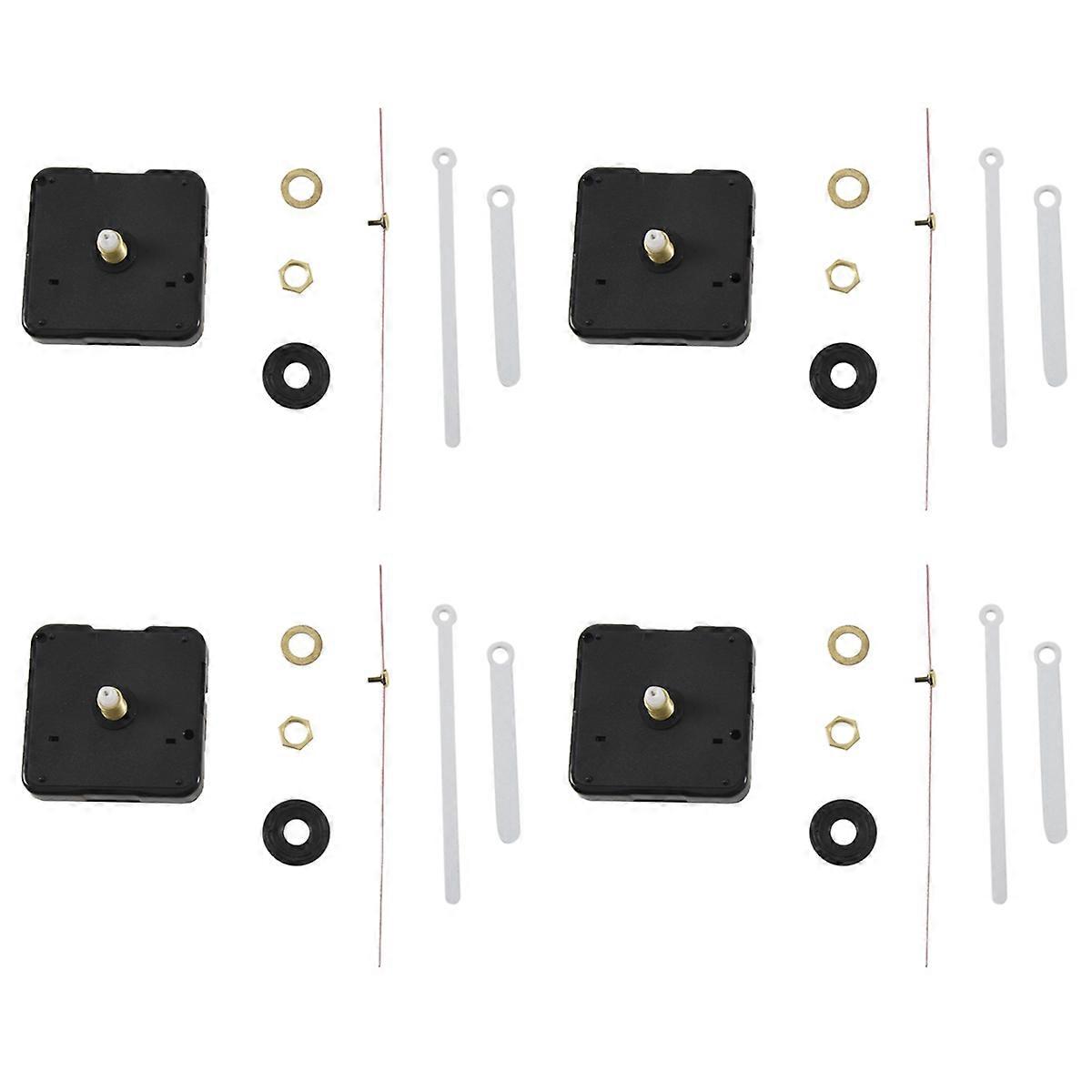 Clock Movement Mechanism with White Hour Minute Red Second Hand DIY