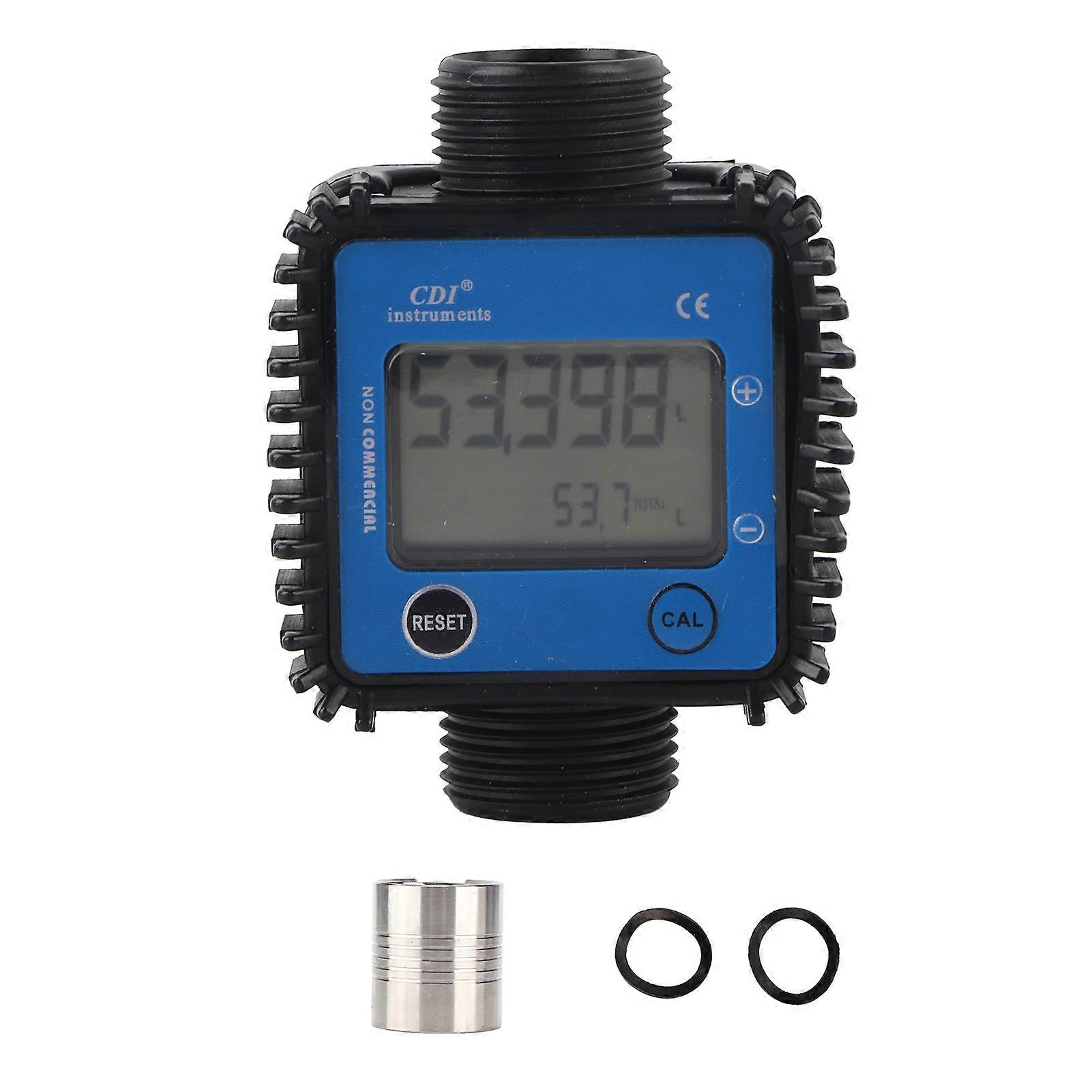 Flow Meter Indicator Electronic Digital LCD Professional for Diesel Gasoline Oil Methanol