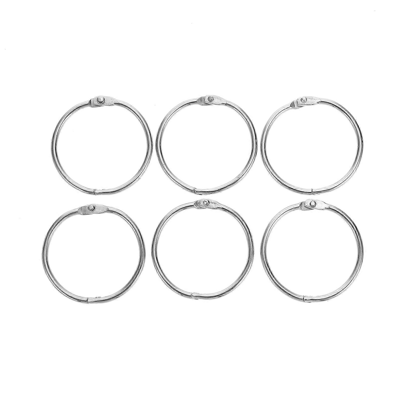 a polished product description for your 50 Pcs Iron Loose Leaf Binder Rings:

 

**50 Pcs Iron Loose Leaf Binder Rings – DIY Binding Solution for
