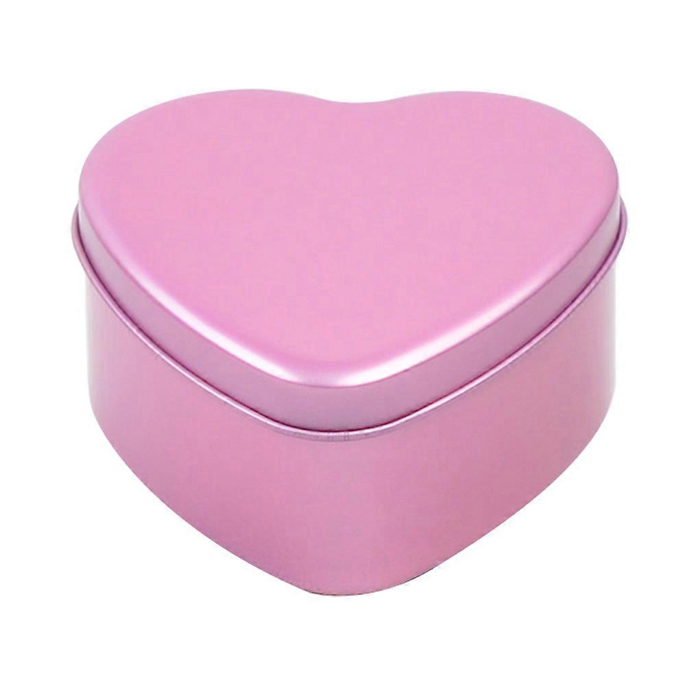 Heart Shape Candy Box Desktop Ornament For Valentine's Day Party Home Decoration 9x9x4.5cm Light Purple 15Pcs
