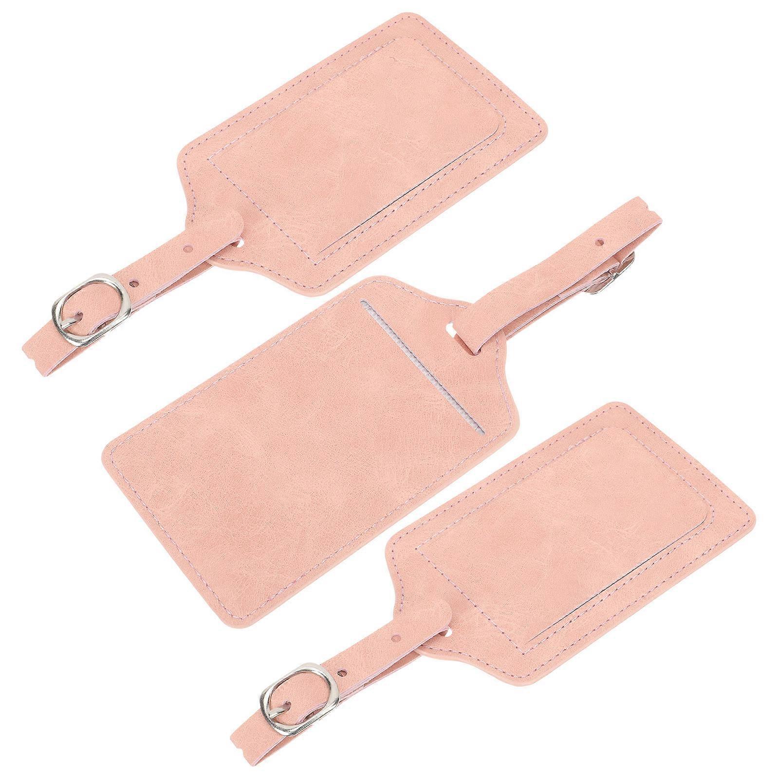 3pcs Stylish Luggage Tags for Suitcases – Travel Identification Tags with Card for Easy Luggage Recognition