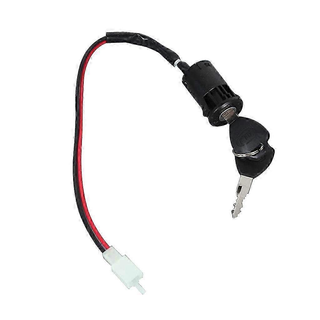 Universal Ignition Switch Compatible with Electric Bicycles, Scooters, and Motorcycles - Fits Most 12V 24V Models with Key Start System