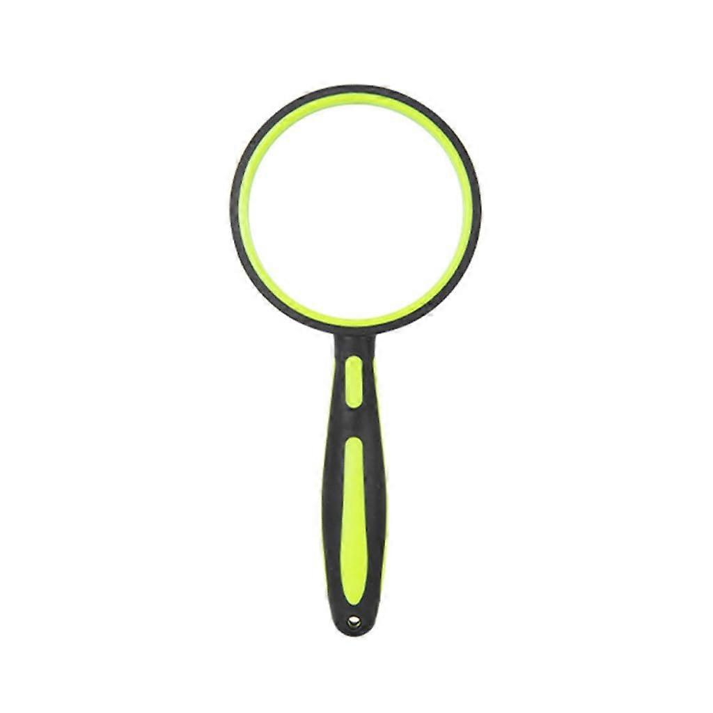 Handheld Magnifier With Non-Slip Rubber Grip 5x–10x Magnification Clear Lens For Reading