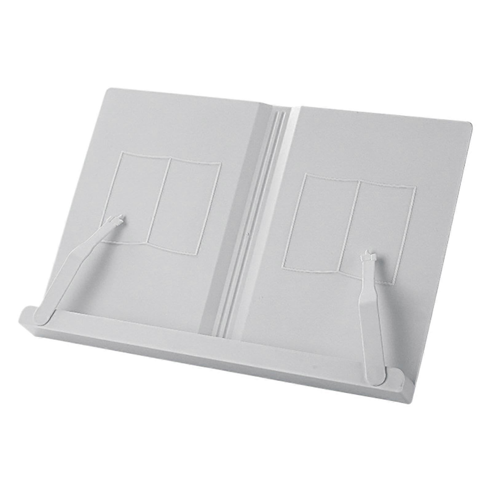 Book Holder for School Books, Adjustable Manual Page Clips, Multifunctional Desk Holder for Tablets and Recipe Books