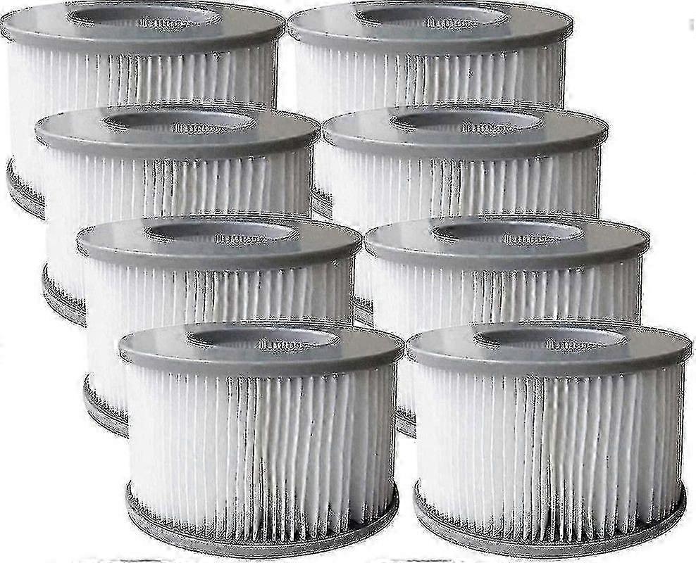 Pack Of 8 Replacement Filter Cartridges For Mspa Inflatable Pool, Jacuzzi