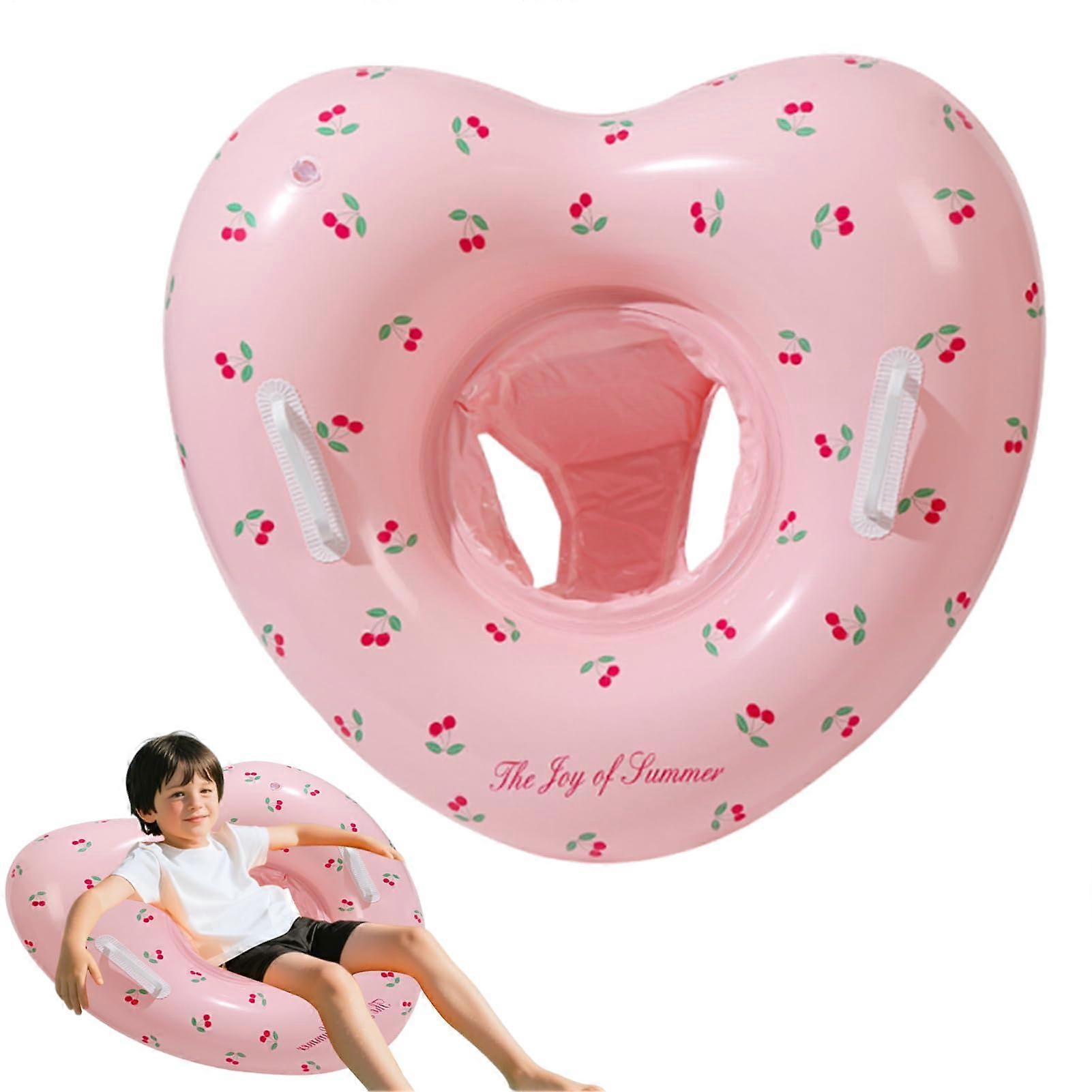 Heart Shaped Inflatable Pool Lounger For Beach And Pool Party PVC Float One Size 1 Person