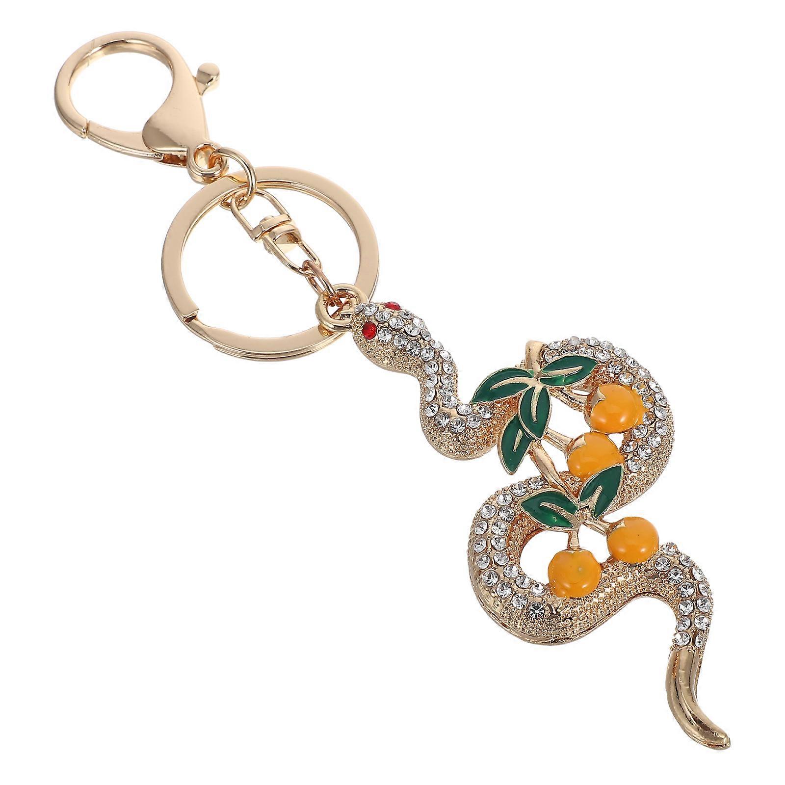 Handmade Pendant Key Chain For Backpacks Versatile Use Crushed Stone Pendant Durable Alloy Material 15.00X3.50X1.00CM 1Pcs