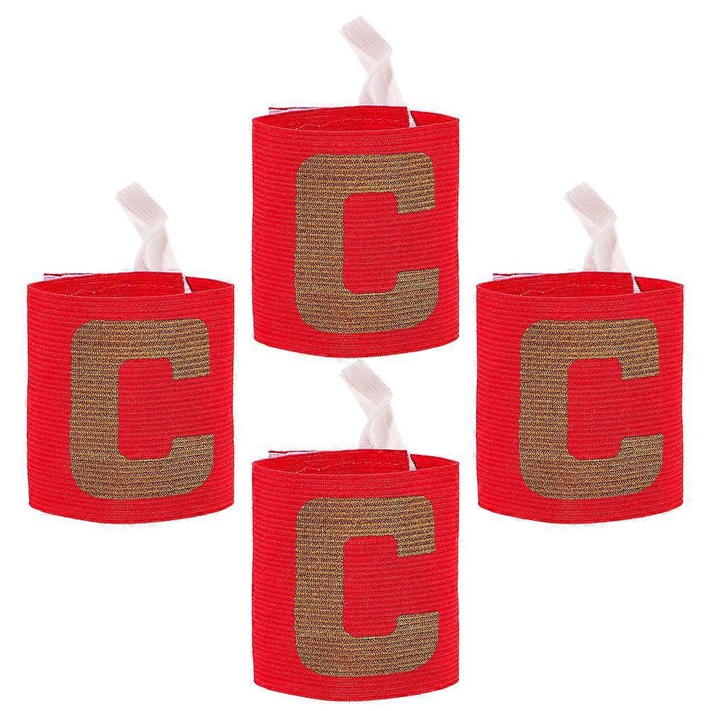 Captain Arm Bands For Football Captain Armband Hockey Matches Adjustable 4Pcs