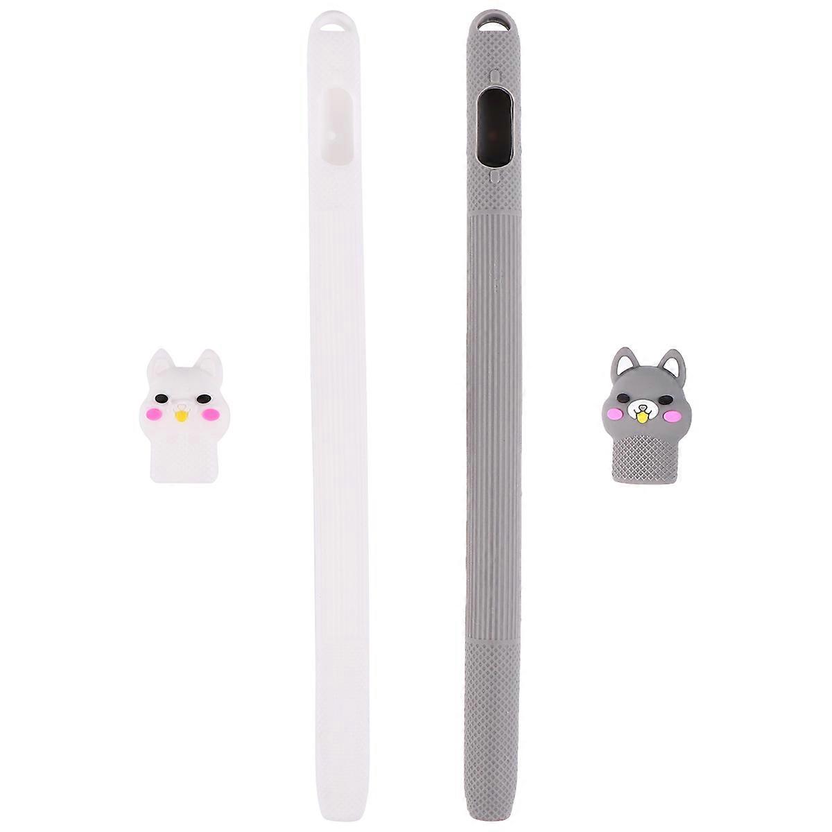 Soft Pencil Case Silicone Sleeve Artists Gift Giving 2Pcs