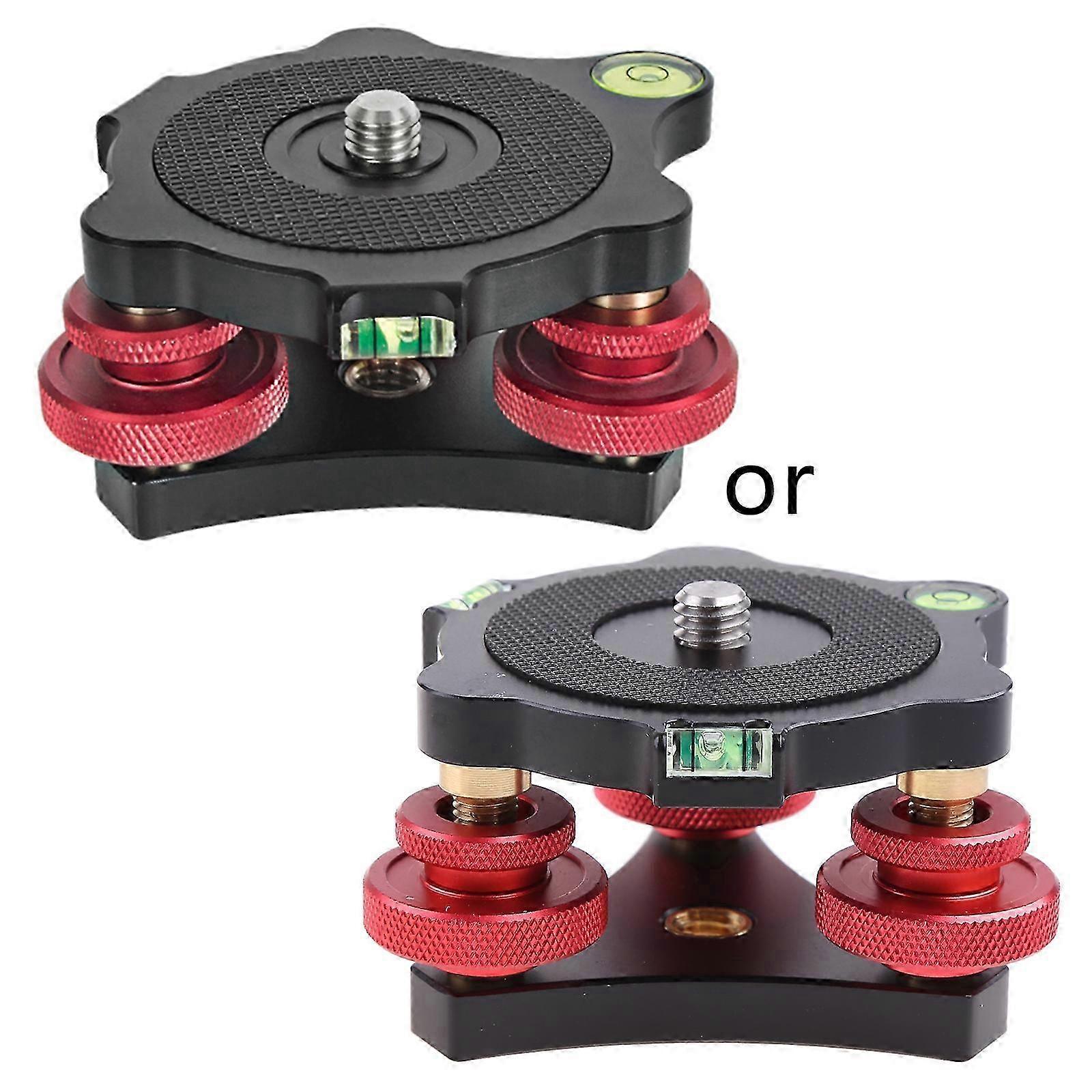 Tripod Leveling Base with Built-in 3 Bubble Levels, +/- 5 Degree Adjustable 2025