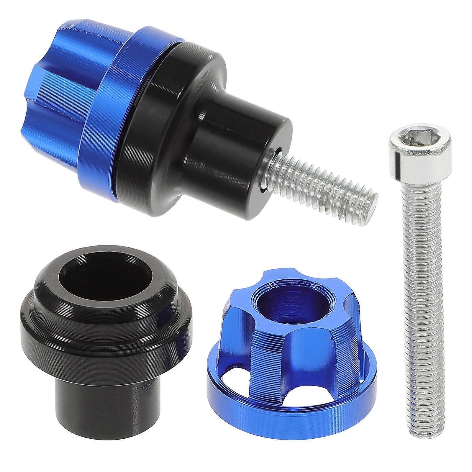 License Plate Screw Fastener Universal Design for Motorcycles Blue 5.5x3cm Fixing Effect 1 Pair